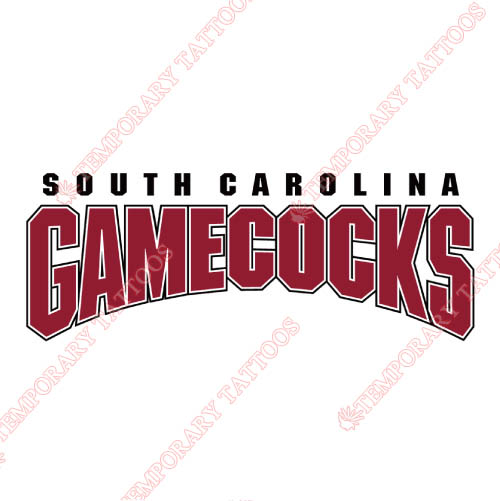 South Carolina Gamecocks Customize Temporary Tattoos Stickers NO.6194